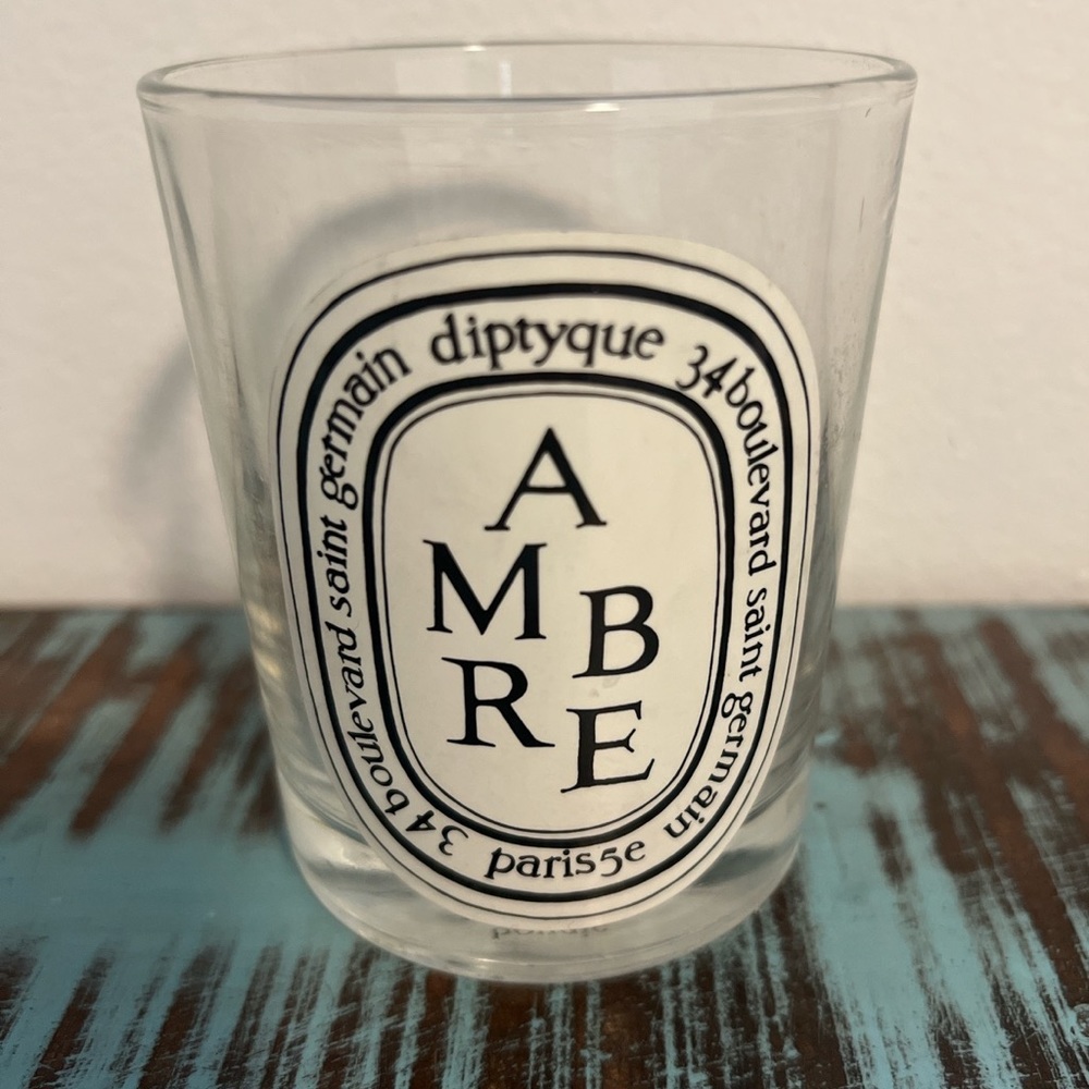 Diptyque empty candle 190g amber
